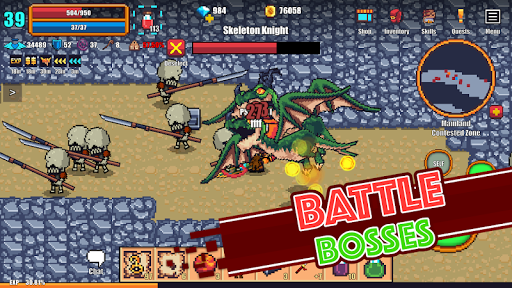 Pixel Knights Online 2D MMORPG mod apk latest version v1.43 screenshot 1