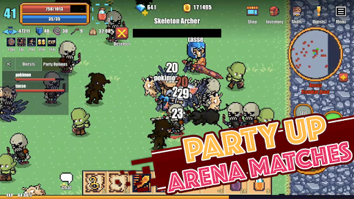 Pixel Knights Online 2D MMORPG mod apk latest version v1.43 screenshot 4