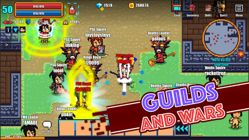 Pixel Knights Online 2D MMORPG mod apk latest version