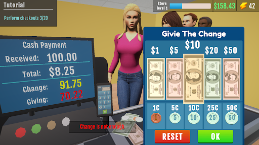 Supermarket Simulator 3D Store mod menu unlimited money and gems v1.0.3 screenshot 5