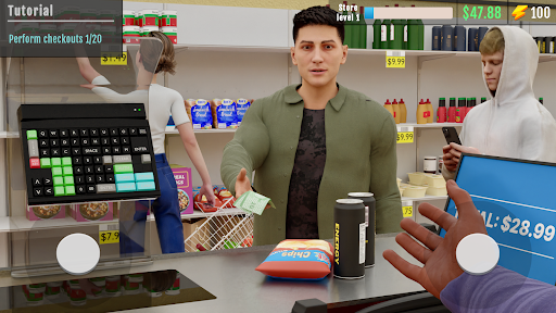 Supermarket Simulator 3D Store mod menu unlimited money and gems v1.0.3 screenshot 3