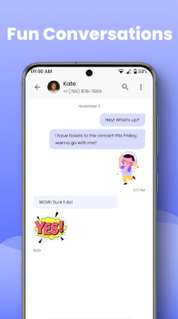 Connect SMS Home Screen app download for android v1.0.01 screenshot 3