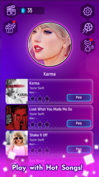 Taylor Swift Music Tiles Hop mod apk unlimited money v0.2 screenshot 4