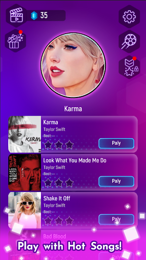 Taylor Swift Music Tiles Hop mod apk unlimited money