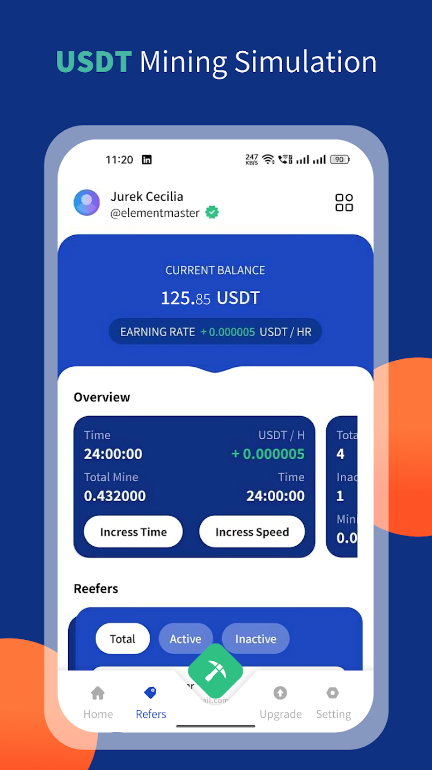 USDT Mining Simulation App Download Latest VersionͼƬ1