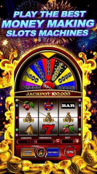 Money Wheel Slot Machine Game Mod Apk Free Coins Latest Version v4.3.0 screenshot 1