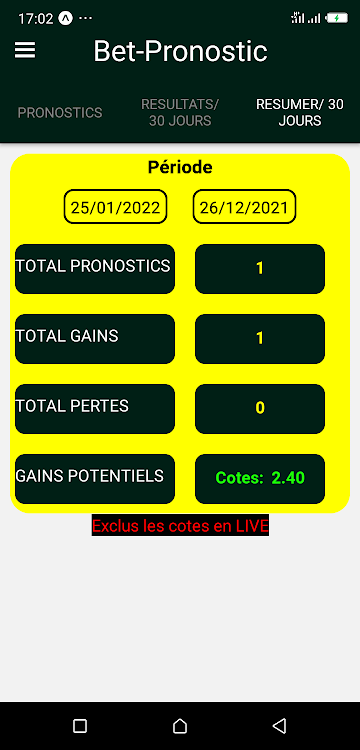 Bet Pronostic football apk download latest versionͼƬ1