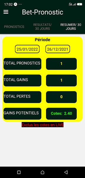 Bet Pronostic football apk download latest version