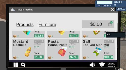 Supermarket Saler Simulator Mod Apk Unlimited Money v0.1.7 screenshot 1