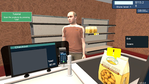 Supermarket Saler Simulator Mod Apk Unlimited Money v0.1.7 screenshot 2