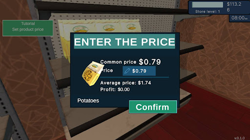 Supermarket Saler Simulator Mod Apk Unlimited Money v0.1.7 screenshot 3