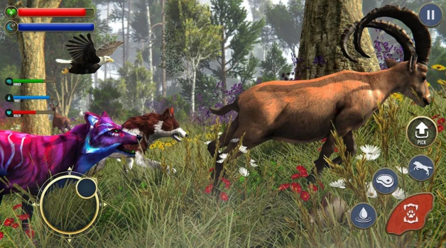 Wolf Sim Offline Animal Games mod apk unlimited everything v3.7 screenshot 3