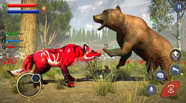 Wolf Sim Offline Animal Games mod apk unlimited everything