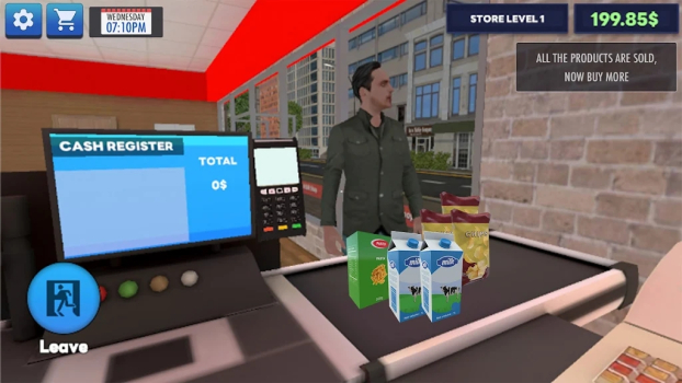 Supermarket Cashier Manager mod apk unlimited everything v1.0.1 screenshot 1