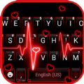 Neon Red Heartbeat Theme mod apk no ads download