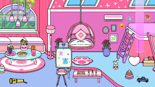 Tizi Town Pink Home Decor mod apk unlocked everything