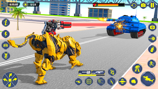 Shark Robot Car Transform Game mod apk unlimited money v117 screenshot 3