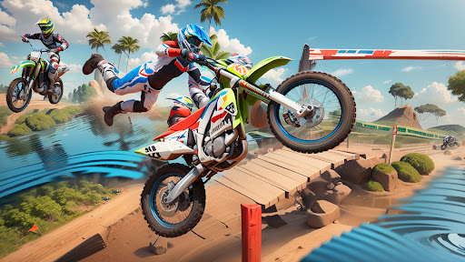 Motocross Bike Racing Game mod apk unlimited money and gems v1.4.8 screenshot 2