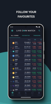 LiveCoinWatch Crypto Tracker App Download for Android v1.0.42 screenshot 2