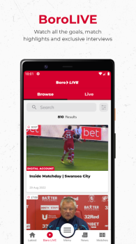 Middlesbrough FC App Download for Android v3.1.0 screenshot 1