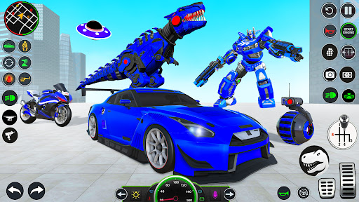 Dino Robot War Robot Transform mod apk unlimited money v8.1.4 screenshot 1