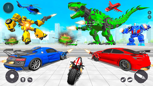 Dino Robot War Robot Transform mod apk unlimited money v8.1.4 screenshot 2