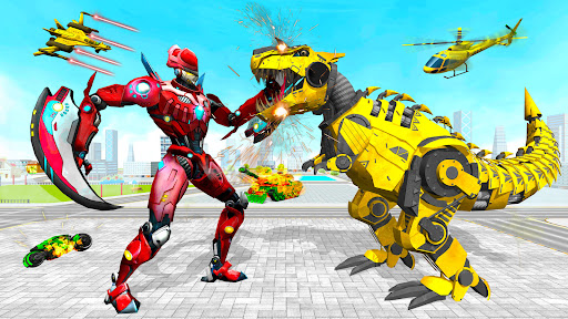 Dino Robot War Robot Transform mod apk unlimited money v8.1.4 screenshot 3
