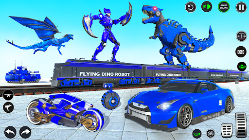 Dino Robot War Robot Transform mod apk unlimited money v8.1.4 screenshot 4