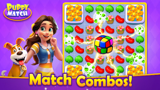 Puppy Match Match 3 Game mod apk unlimited money v1.1.6 screenshot 1