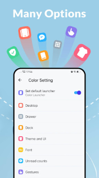 Color Launcher cool themes mod apk unlocked everything v3.1 screenshot 3