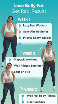 Wall Pilates Lazy Girl Workout mod apk premium unlocked v1.7.8 screenshot 4