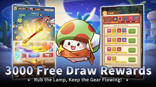 Legend of Mushroom Rush mod apk 2.0.13 unlimited money and gems v2.0.13 screenshot 1