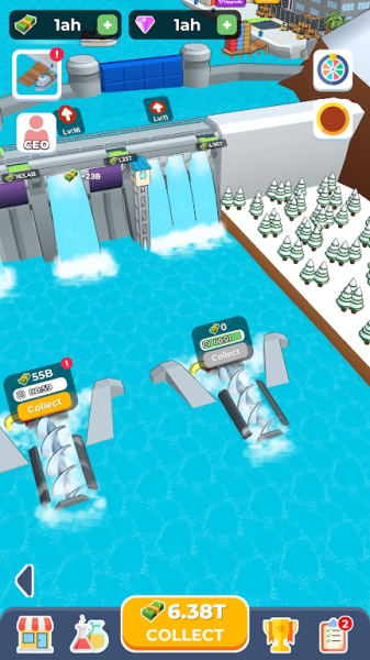 Dam Builder mod menu 0.1.4 unlimited money and diamond no ads