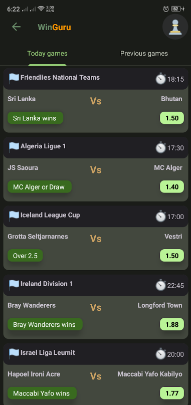 WinGuru Betting Tips Mod Apk Premium Unlocked Latest VersionͼƬ1