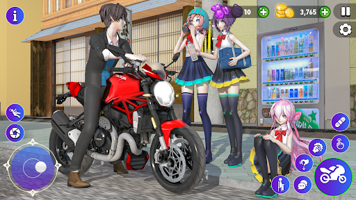 High School Love Sim Life Game mod apk unlimited money and gems