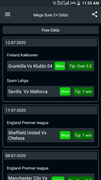 Mega Sure 2+ Odds Mod Apk Vip Unlocked