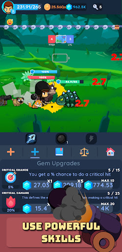 To Idle or Not Hunter Clicker mod apk unlimited money and gems
