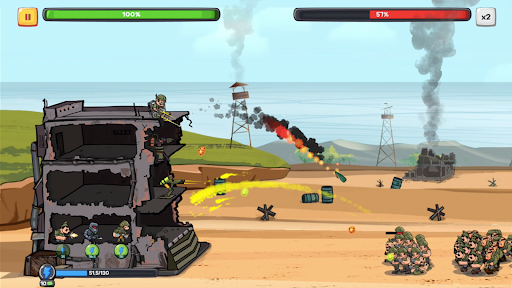 Idle tower defense games WW2 mod apk unlimited money and gems v1.96 screenshot 5