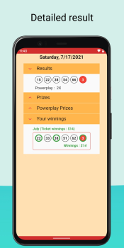 Results Powerball Megamillions apk Download for Android v1.0 screenshot 1