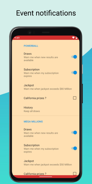Results Powerball Megamillions apk Download for Android
