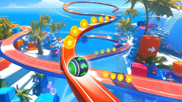 3D Super Rolling Ball Race mod apk unlimited money