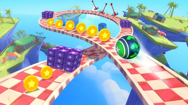 3D Super Rolling Ball Race mod apk unlimited money v1.0.0 screenshot 1