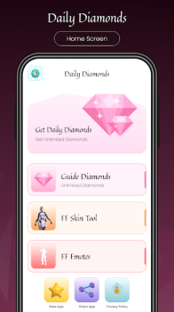 Get Daily Diamond & FFF Guide apk 1.2 latest version download v1.2 screenshot 1