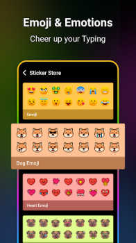 Neon LED Keyboard RGB & Emoji apk download latest version v1.7 screenshot 2