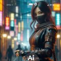 Ninja Girl Wallpaper AI app free download for andorid