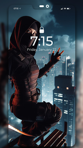 Ninja Girl Wallpaper AI app free download for andorid