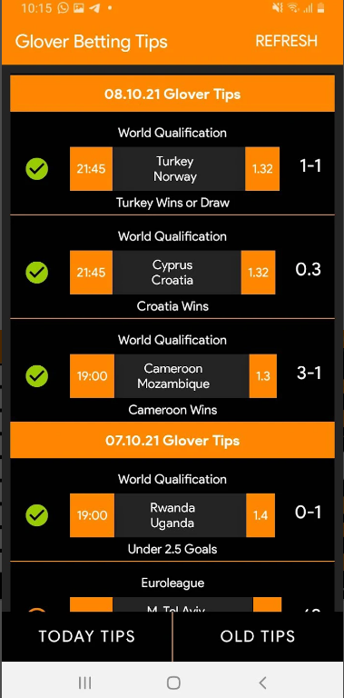 Glover Betting Tips App Download Latest VersionͼƬ1