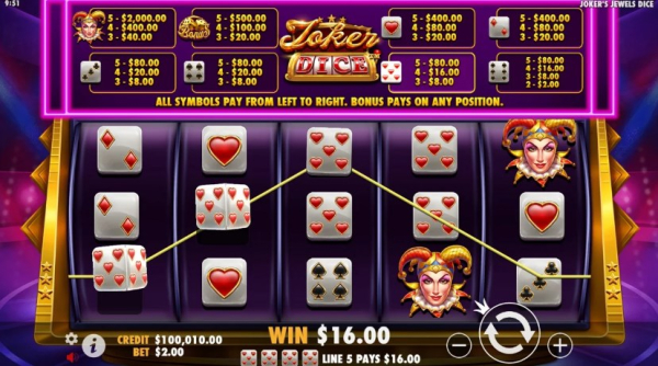 Joker’s Jewels Dice slot apk download for android