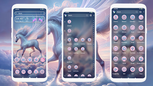 Pink Flying Unicorn Theme app free download for android v1.1.1 screenshot 2