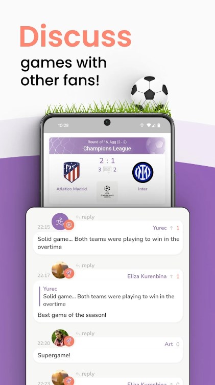 FanClub Soccer scores & Chats app for android downloadͼƬ1